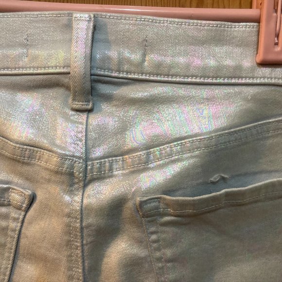 J Brand Iridescent Silverspoon Skinny Jeans Size 24 - Picture 8 of 9